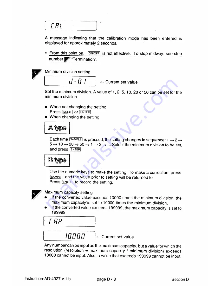 AND Weighing Indicator AD-4327A Instruction Manual Download Page 18