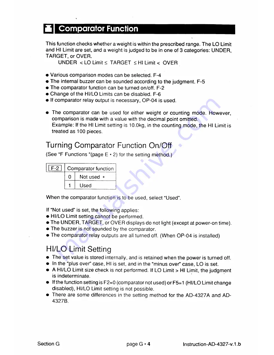 AND Weighing Indicator AD-4327A Instruction Manual Download Page 45