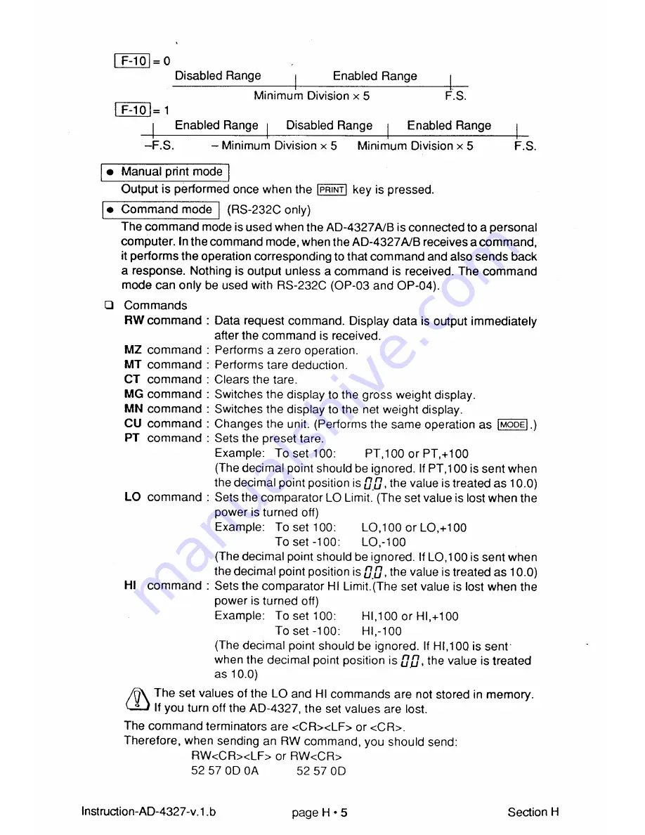 AND Weighing Indicator AD-4327A Instruction Manual Download Page 60