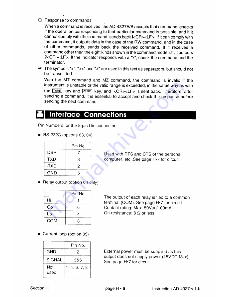 AND Weighing Indicator AD-4327A Instruction Manual Download Page 61