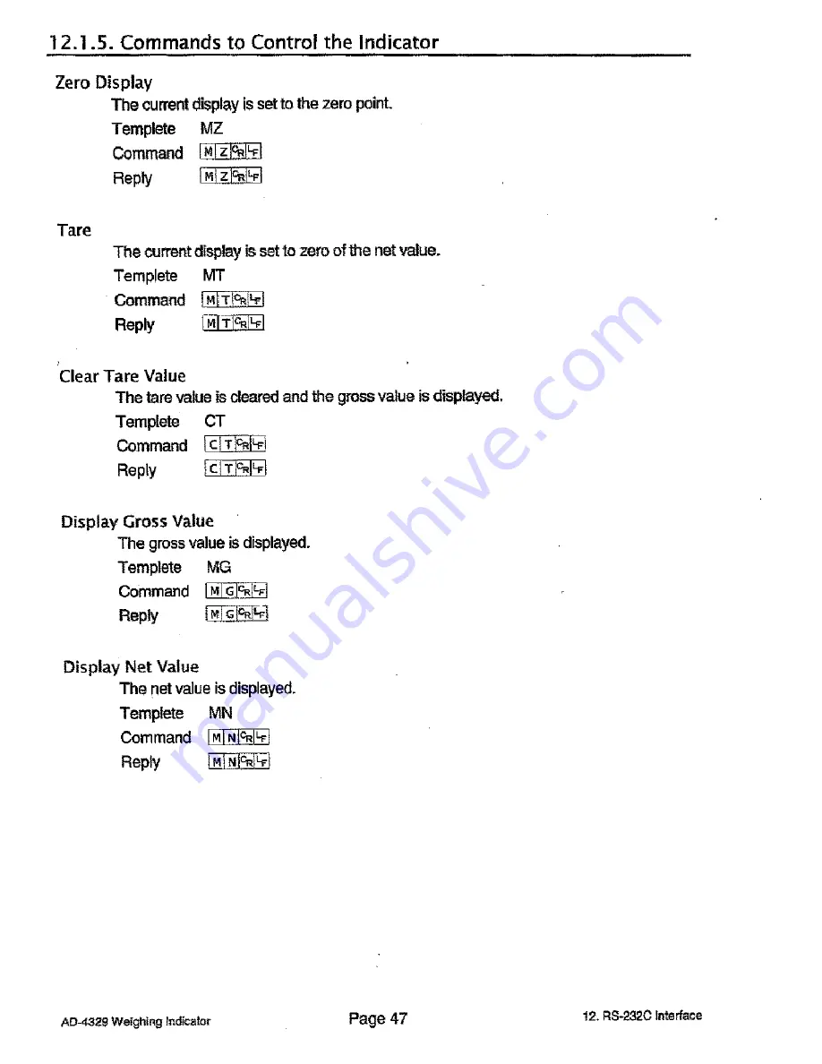 AND Weighing Indicator AD-4329 OP-02 Instruction Manual Download Page 49