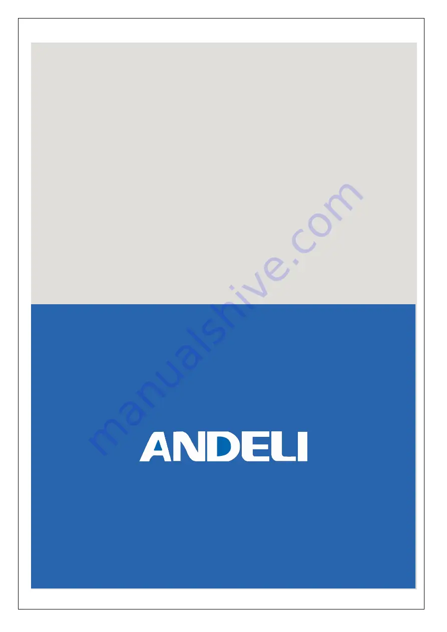 ANDELI MIG-270TPL Owner'S Manual Download Page 1