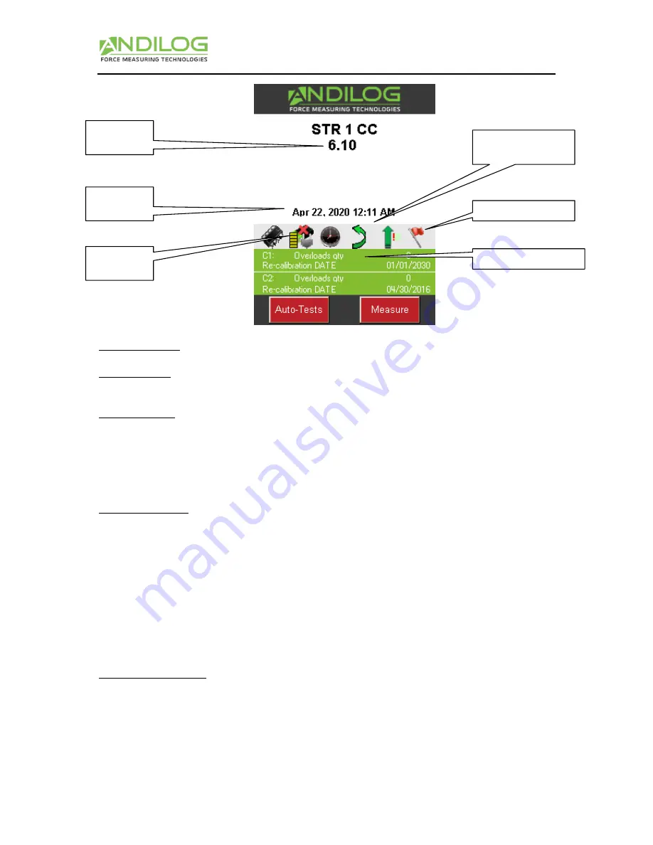 ANDILOG CENTOR TOUCH DUAL Operating Manual Download Page 7