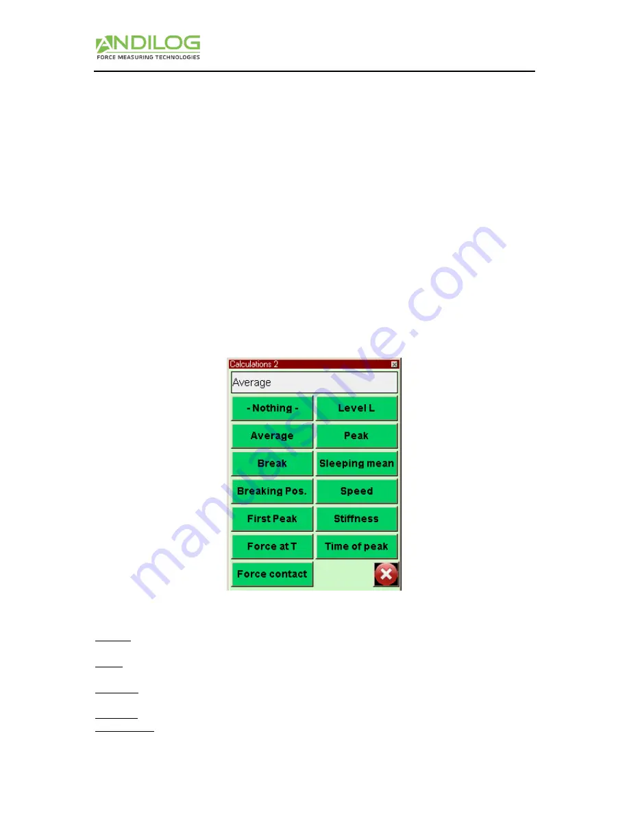 ANDILOG CENTOR TOUCH DUAL Operating Manual Download Page 18