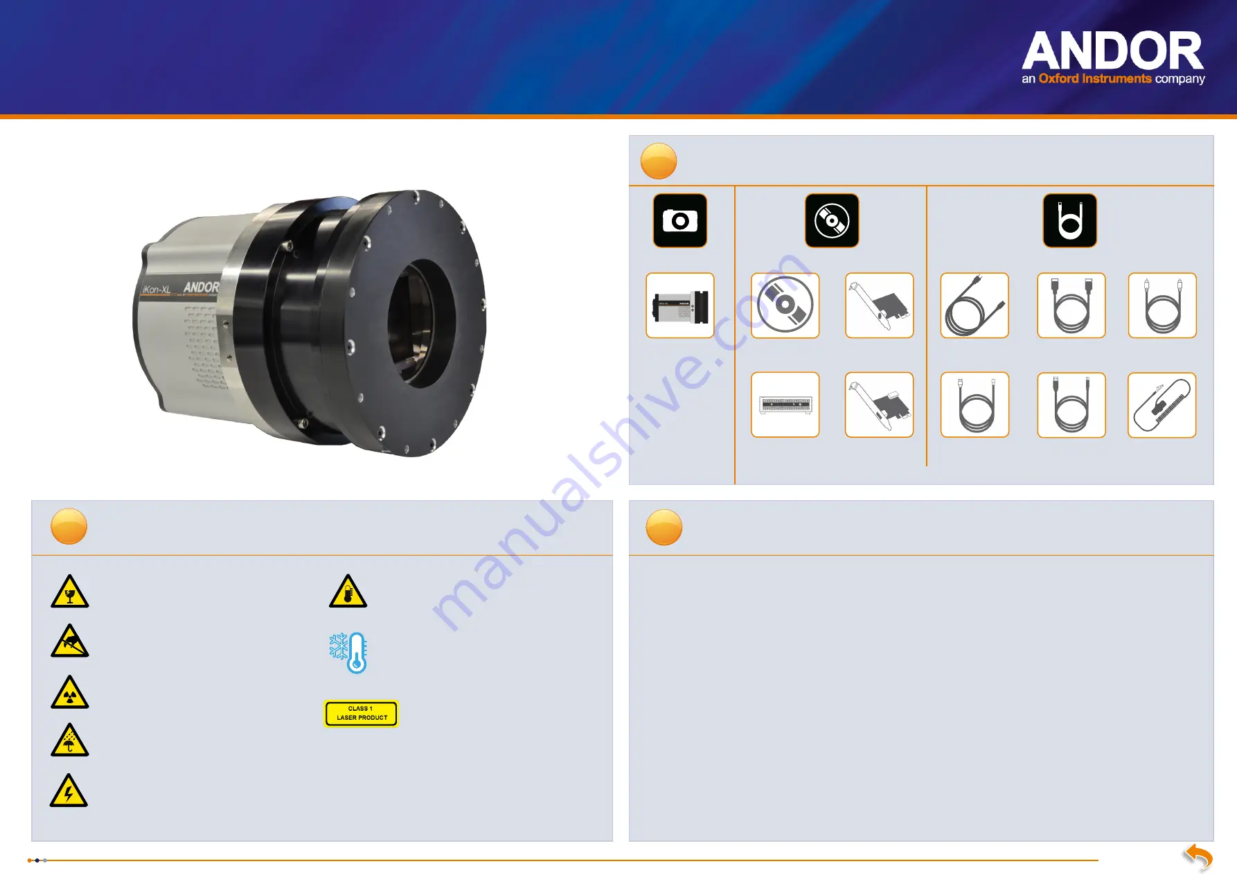 Andor Technology iKon-XL Deep Cooled Скачать руководство пользователя страница 1