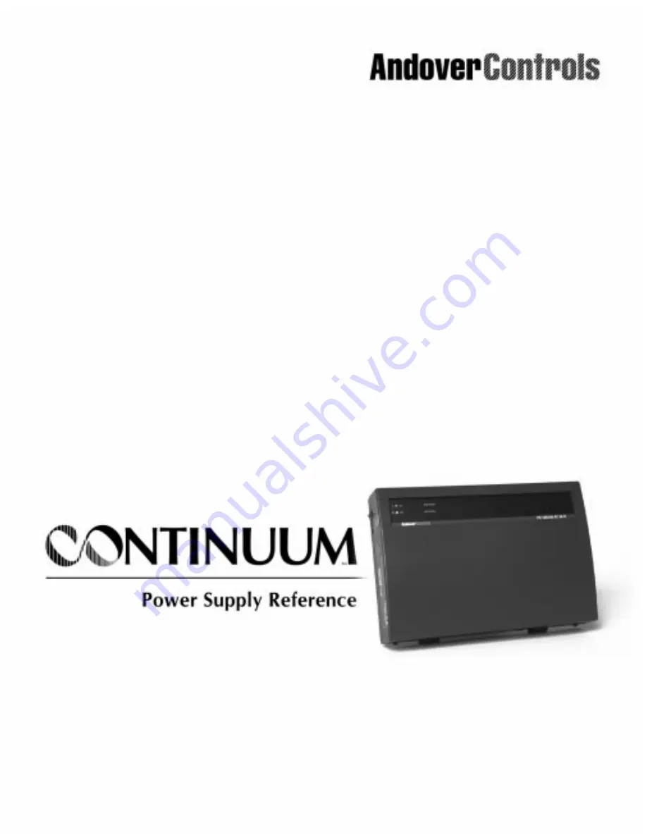 Andover Controls Continuum PS 120/240 AC 50-U Скачать руководство пользователя страница 1