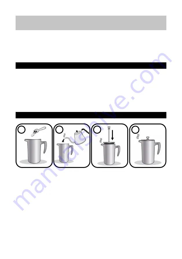 Andrew James Cafetiere Set Manual Download Page 8