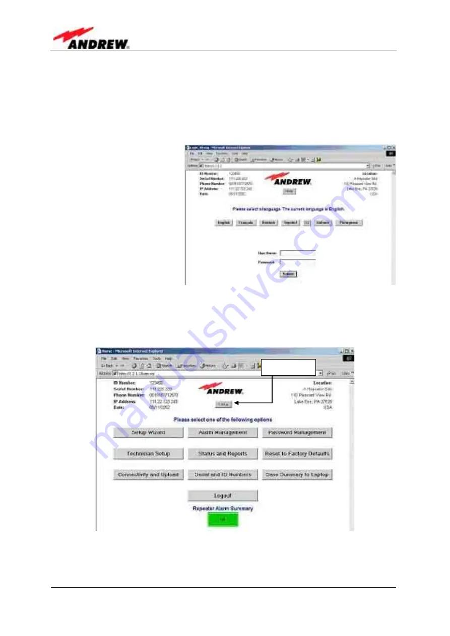 Andrew 160543 User Manual Download Page 60