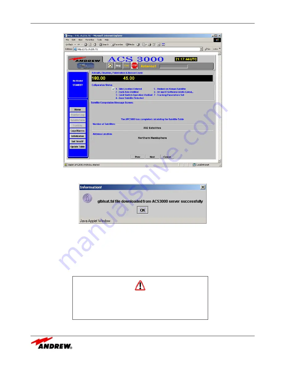 Andrew ACS3000 User Manual Download Page 21