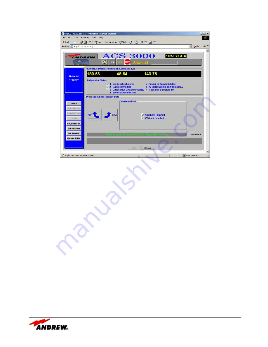 Andrew ACS3000 User Manual Download Page 25