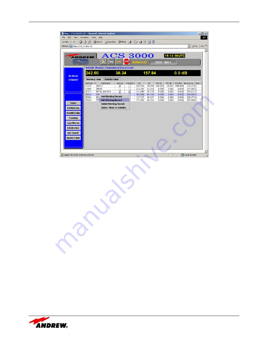 Andrew ACS3000 User Manual Download Page 39