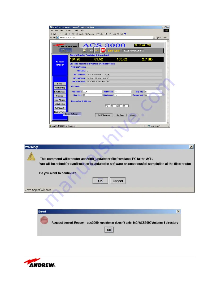 Andrew ACS3000 User Manual Download Page 50