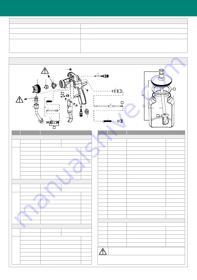 Anest Iwata Air Gunsa Concept AZ1 HTE 2S Installation, Use & Maintenance Instruction Manual Download Page 10