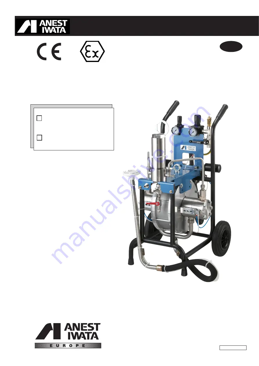 Anest Iwata MSU B193 Use And Maintenance Manual Download Page 1