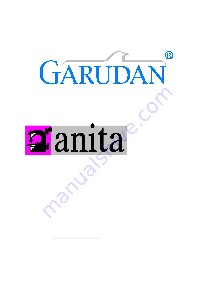 Anita Garudan GF-1105 Series User Manual Download Page 1