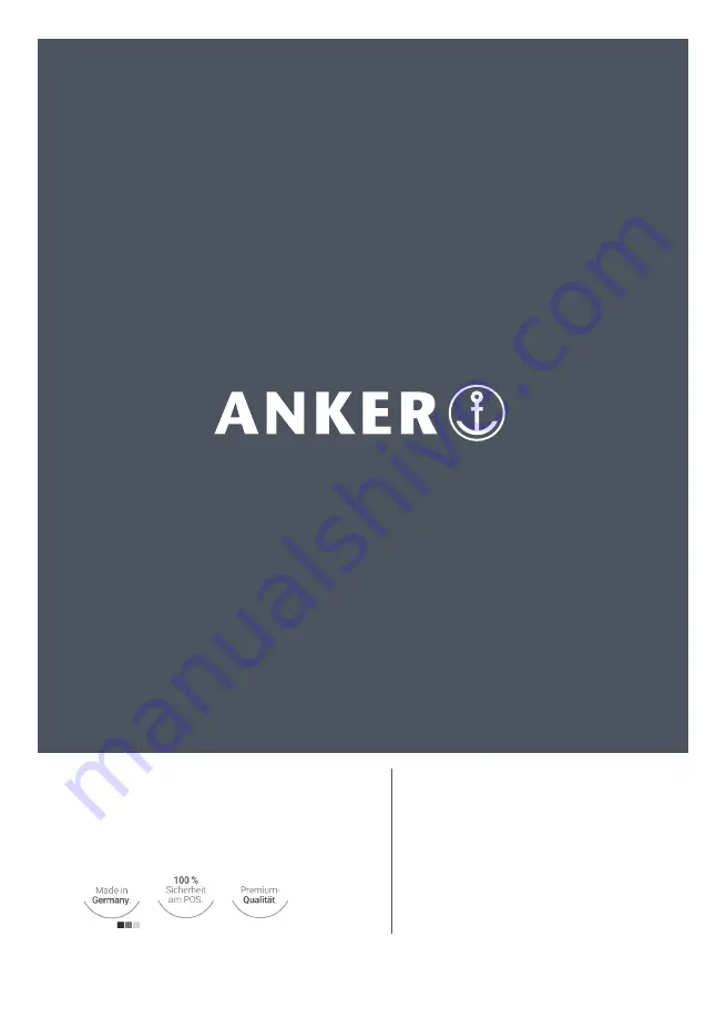 Anker MDX 13 Operating Manual Download Page 28