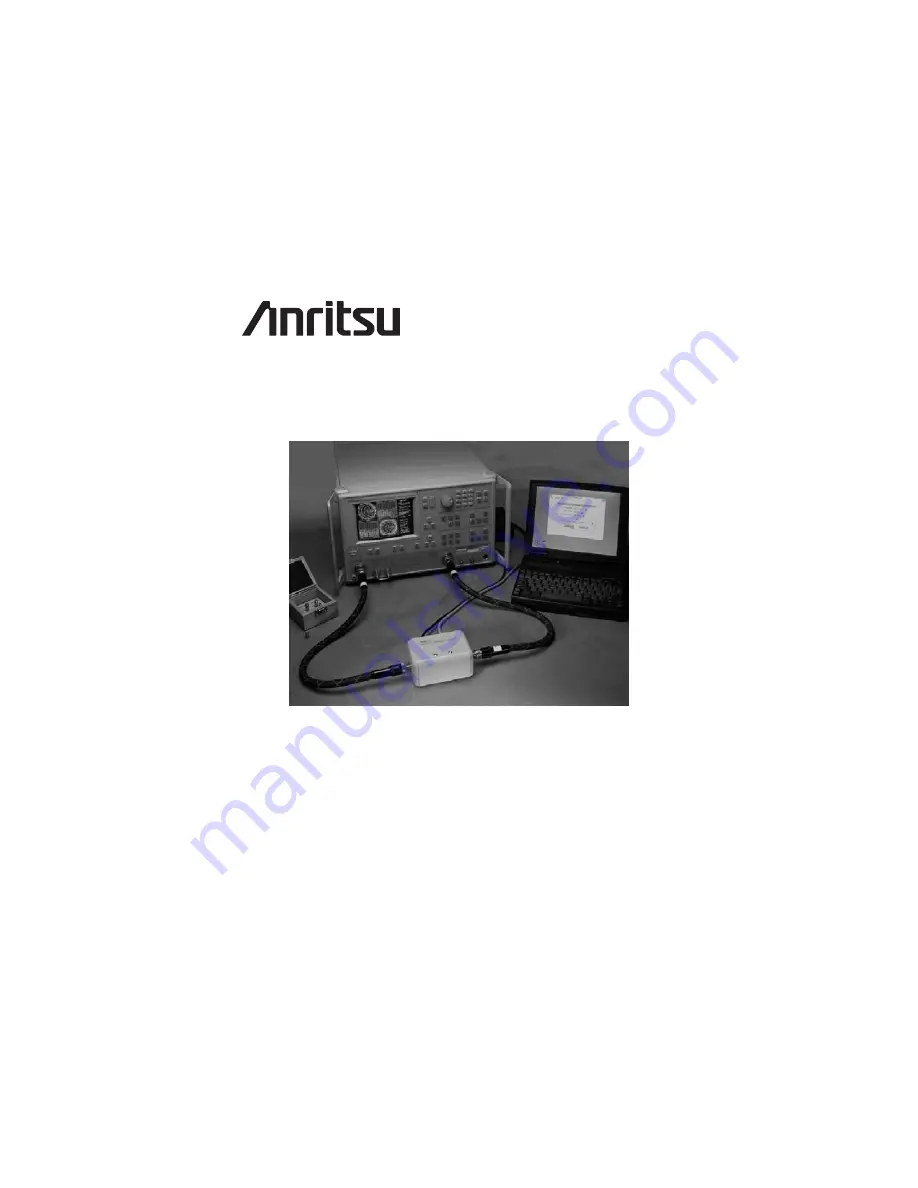 Anritsu AutoCal 36581KKF User Manual Download Page 1