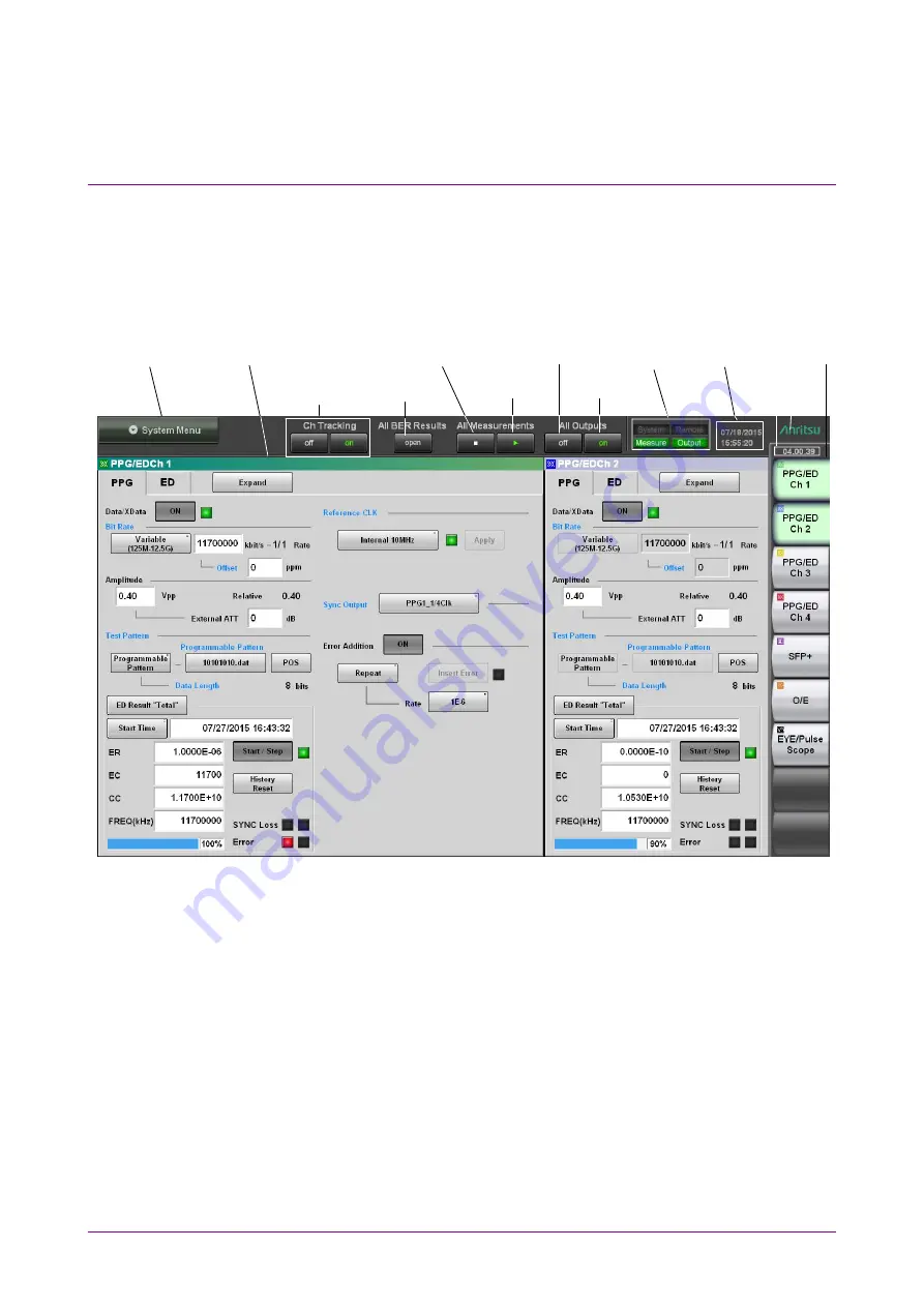 Anritsu BERTWave MP2100B Скачать руководство пользователя страница 114