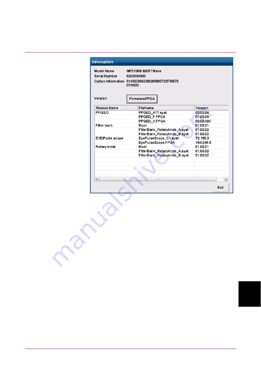 Anritsu BERTWave MP2100B Скачать руководство пользователя страница 313