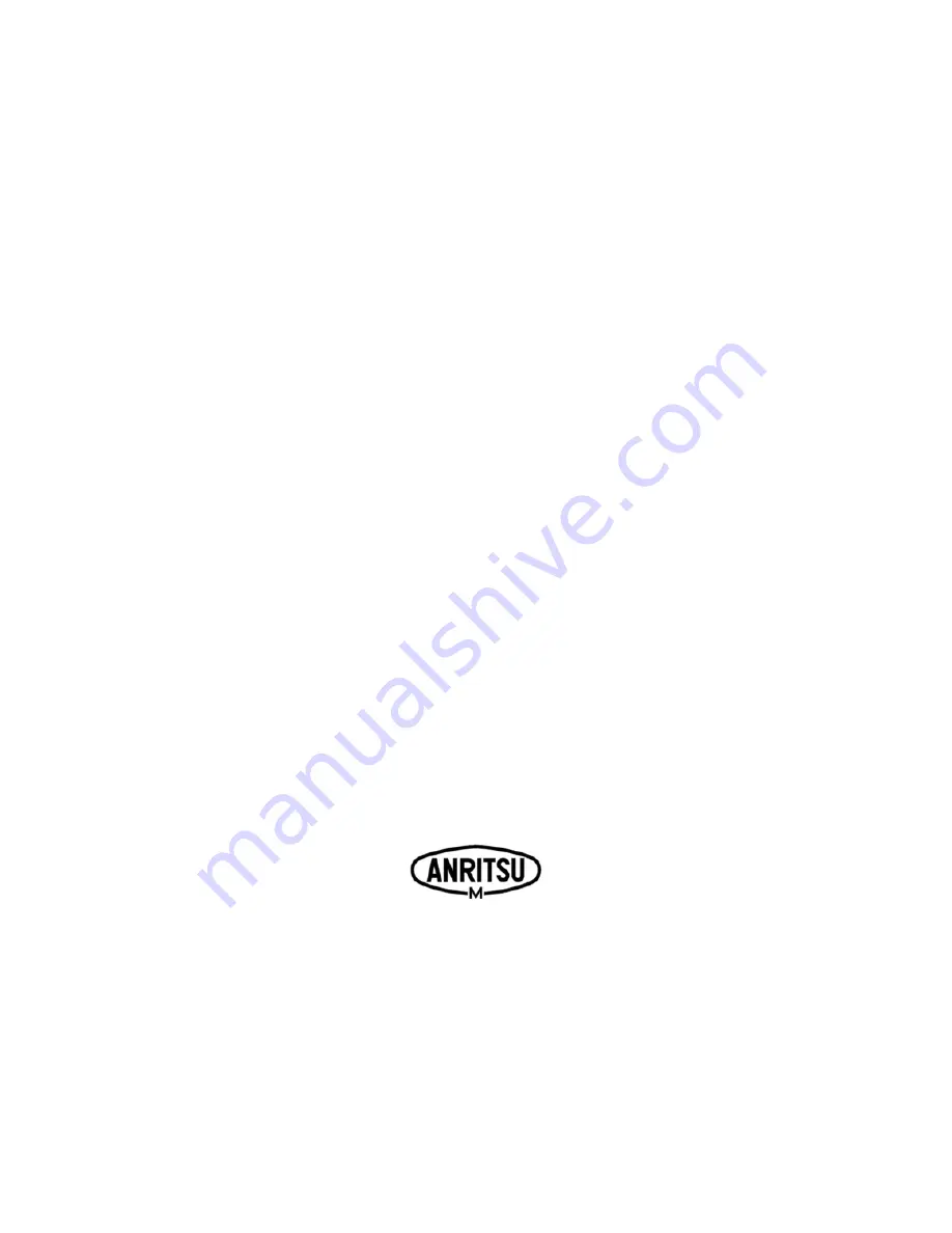 Anritsu HD-1500 Series Instruction Manual Download Page 1