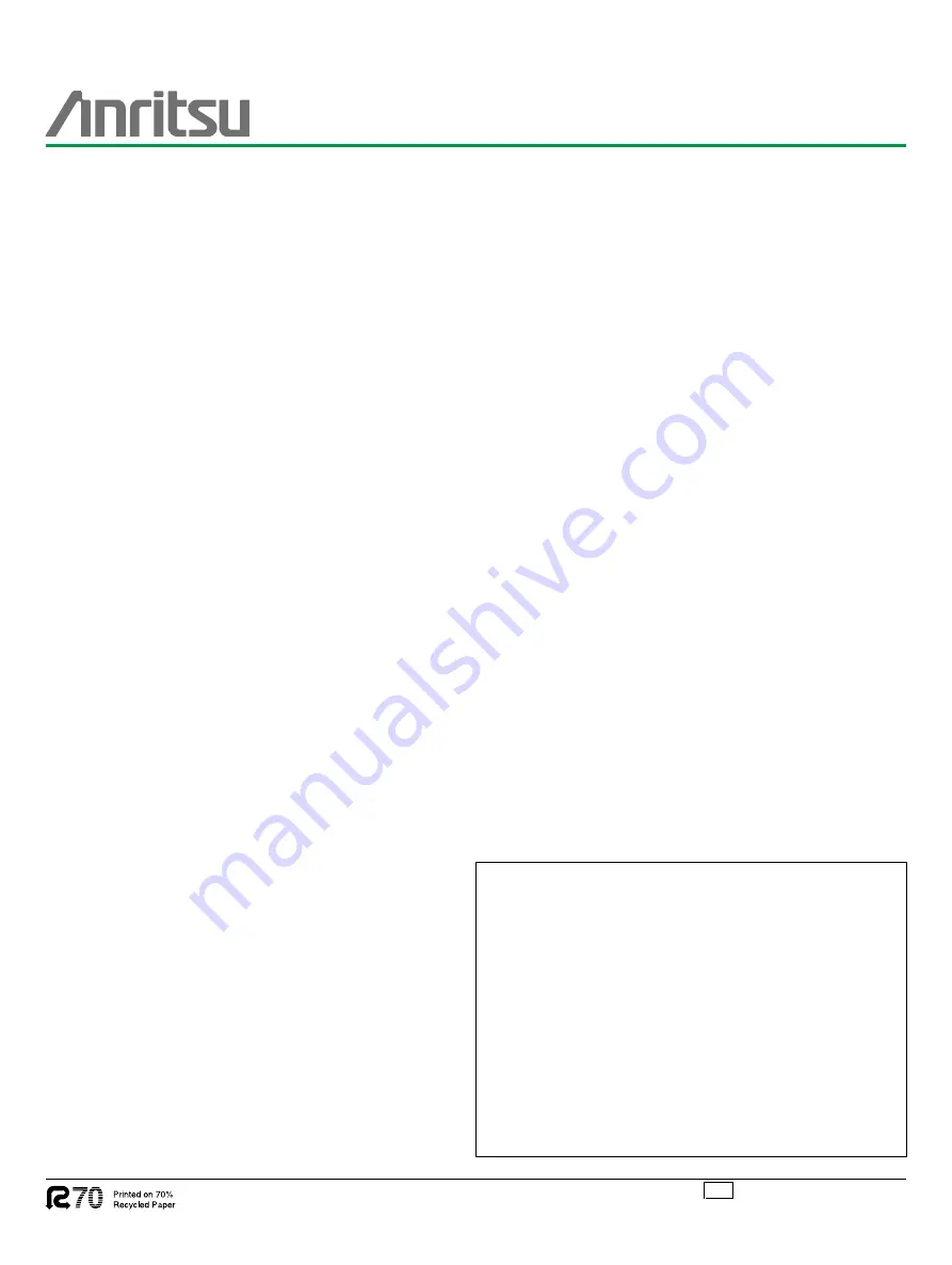 Anritsu MP1797A Quick Reference Download Page 38