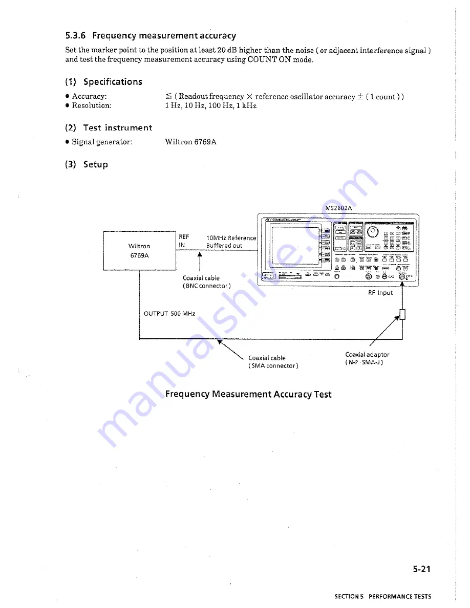 Anritsu ms2602a Operating Instructions Manual Download Page 95