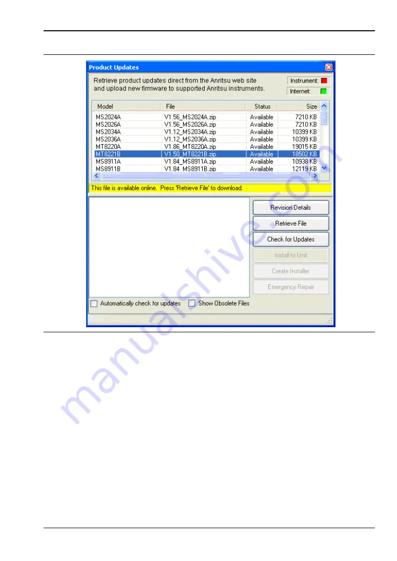 Anritsu MS2722C User Manual Download Page 85