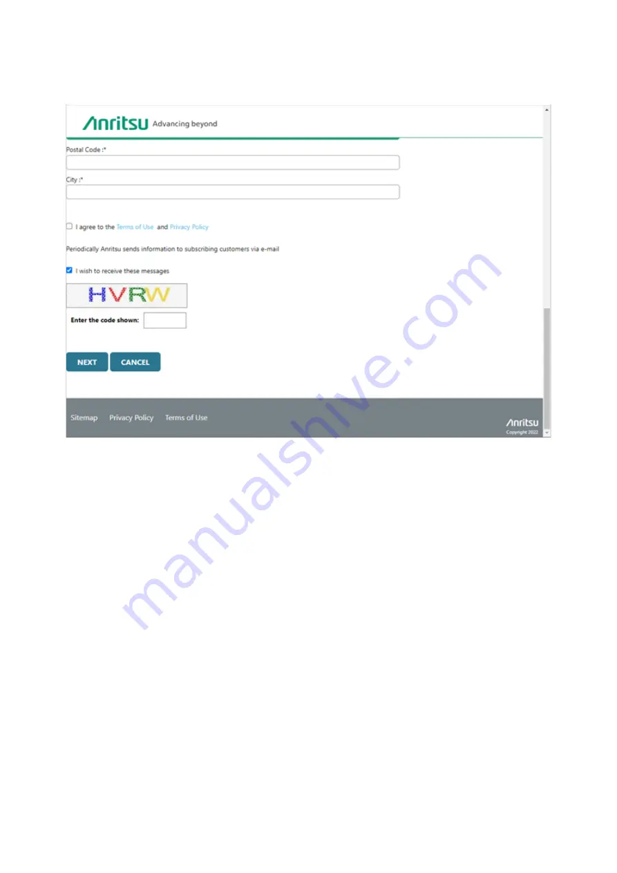 Anritsu MT8870A Quick Start Manual Download Page 20