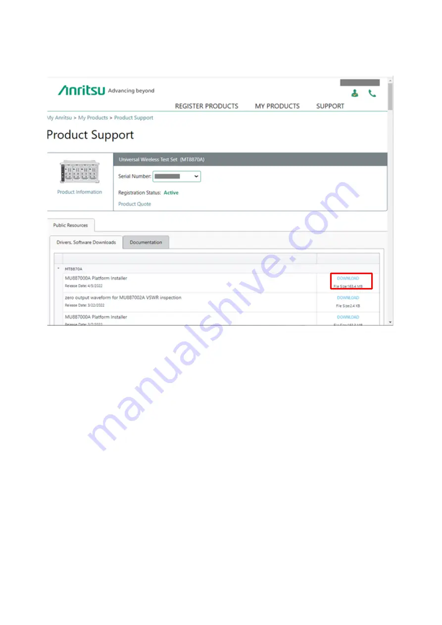 Anritsu MT8870A Скачать руководство пользователя страница 25