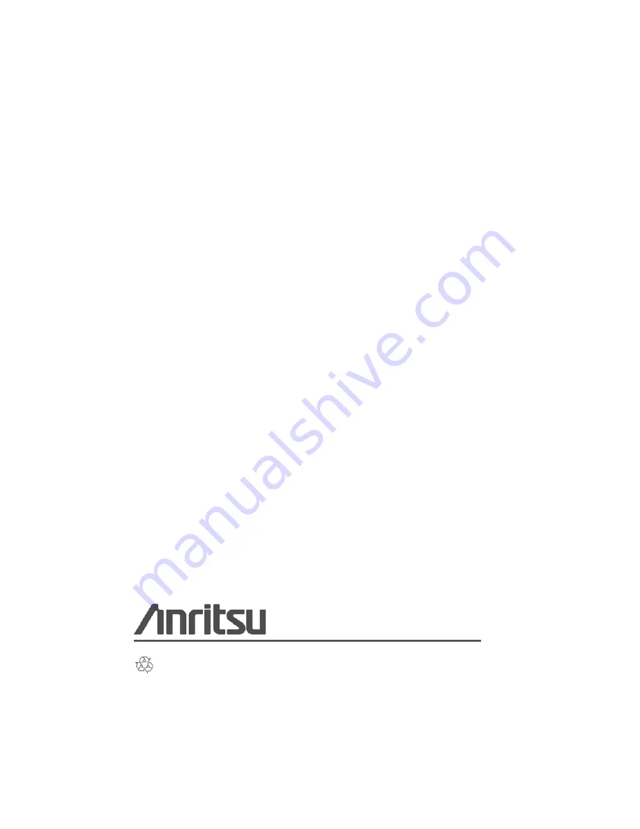 Anritsu OSL Series Instruction Manual Download Page 18