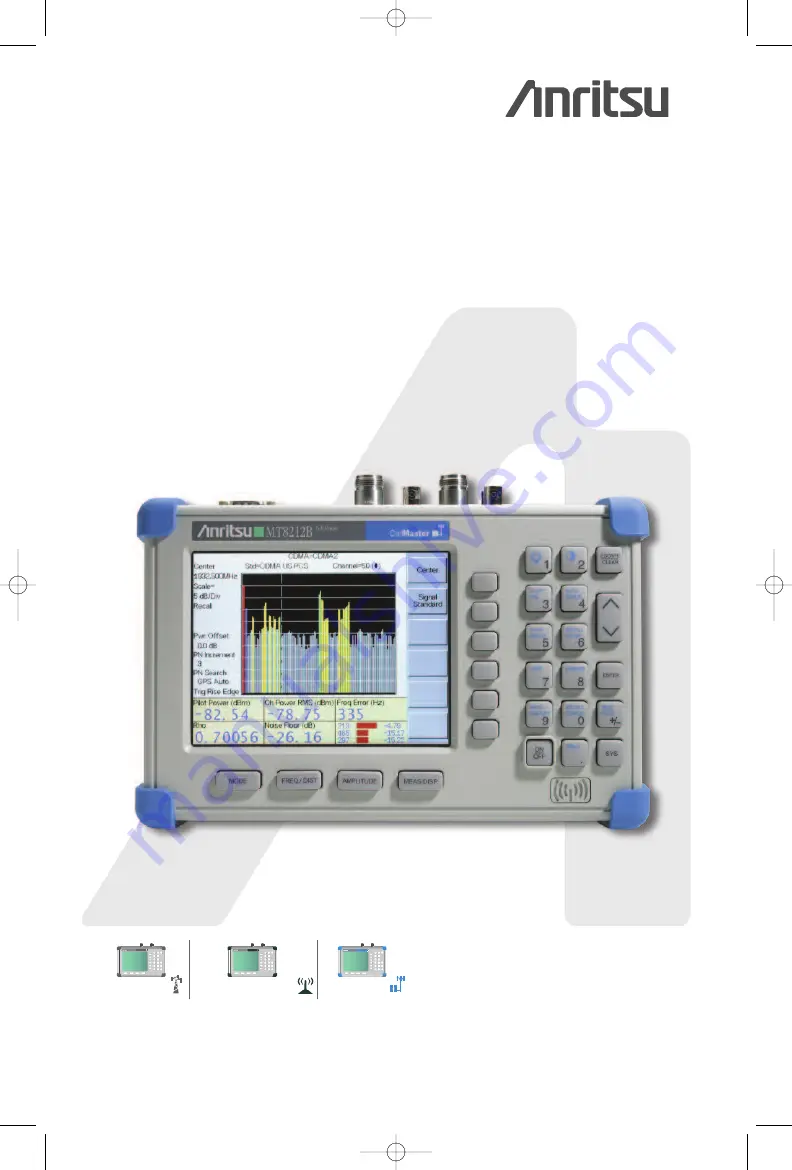 Anrtisu Cell Master MT8212B Скачать руководство пользователя страница 1