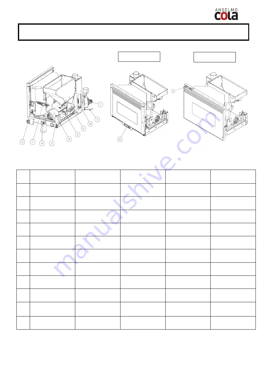 Anselmo Cola TOPFIRE 70 Installation, Use And Maintenance Manual Download Page 15