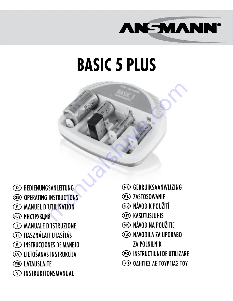 ANSMANN basic 5 plus Operating Instructions Manual Download Page 1