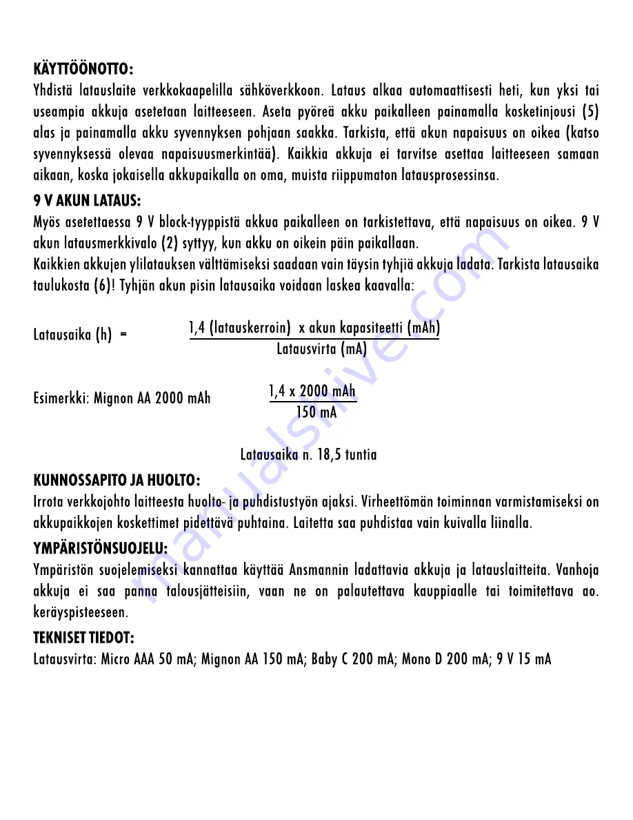 ANSMANN basic 5 plus Operating Instructions Manual Download Page 21