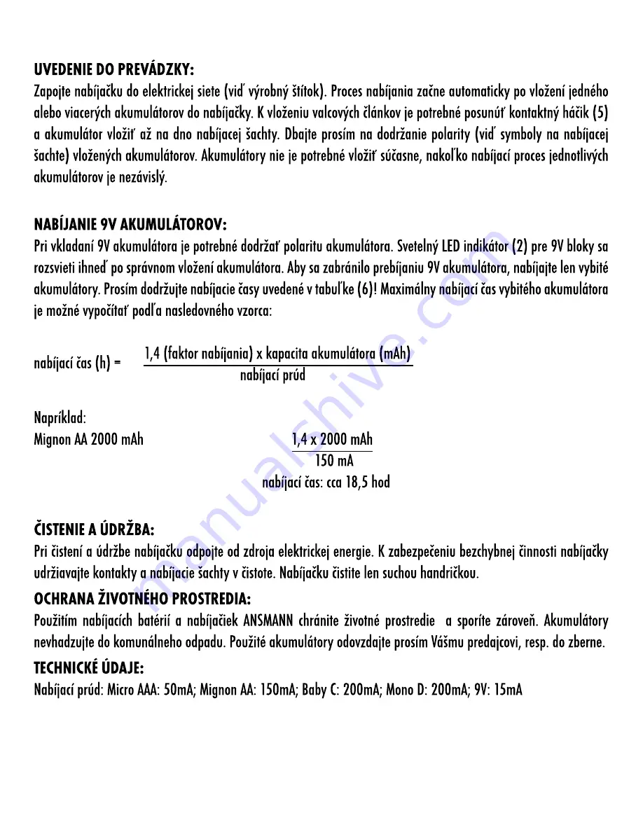 ANSMANN basic 5 plus Operating Instructions Manual Download Page 33