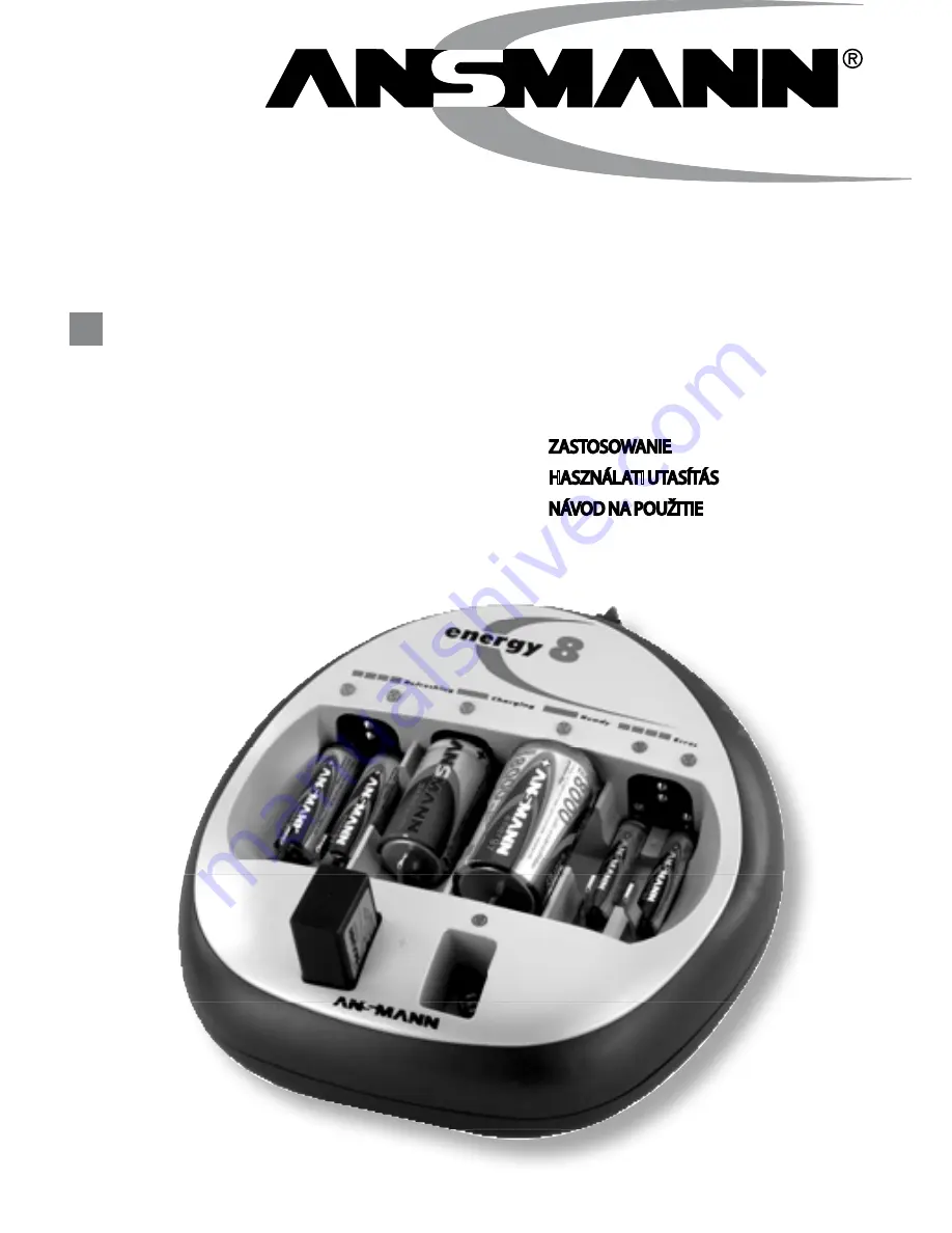 ANSMANN ENERGY 8 Скачать руководство пользователя страница 1