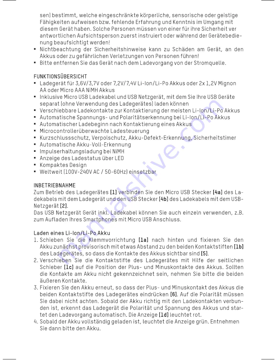 ANSMANN PHOTOCAM VARIO Operating Instructions Manual Download Page 5