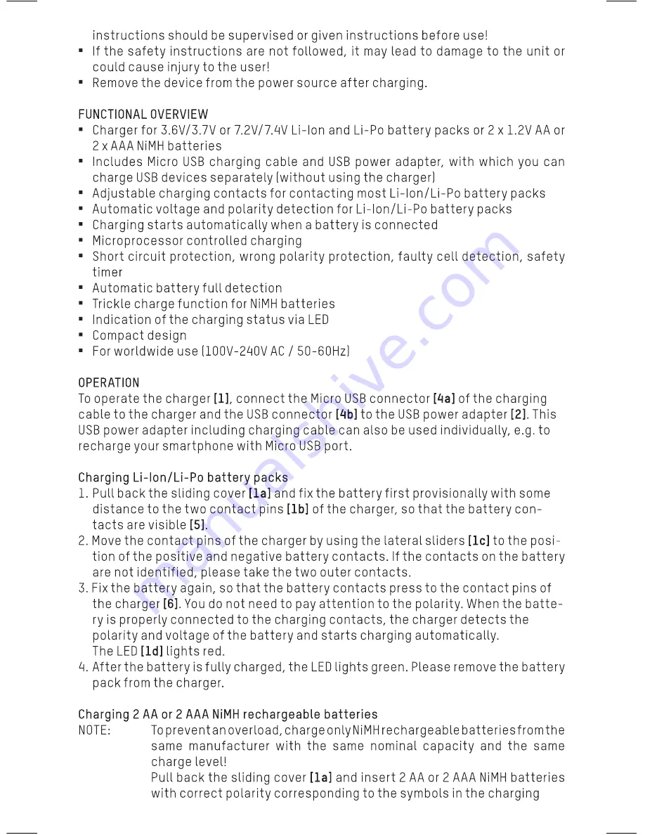 ANSMANN PHOTOCAM VARIO Operating Instructions Manual Download Page 9