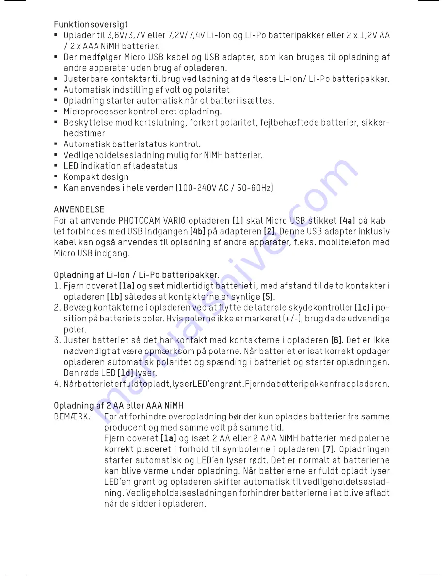 ANSMANN PHOTOCAM VARIO Operating Instructions Manual Download Page 15