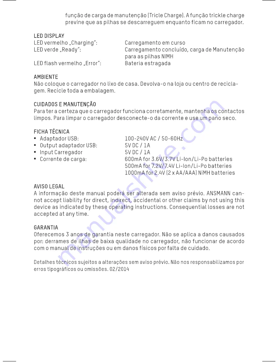 ANSMANN PHOTOCAM VARIO Operating Instructions Manual Download Page 34