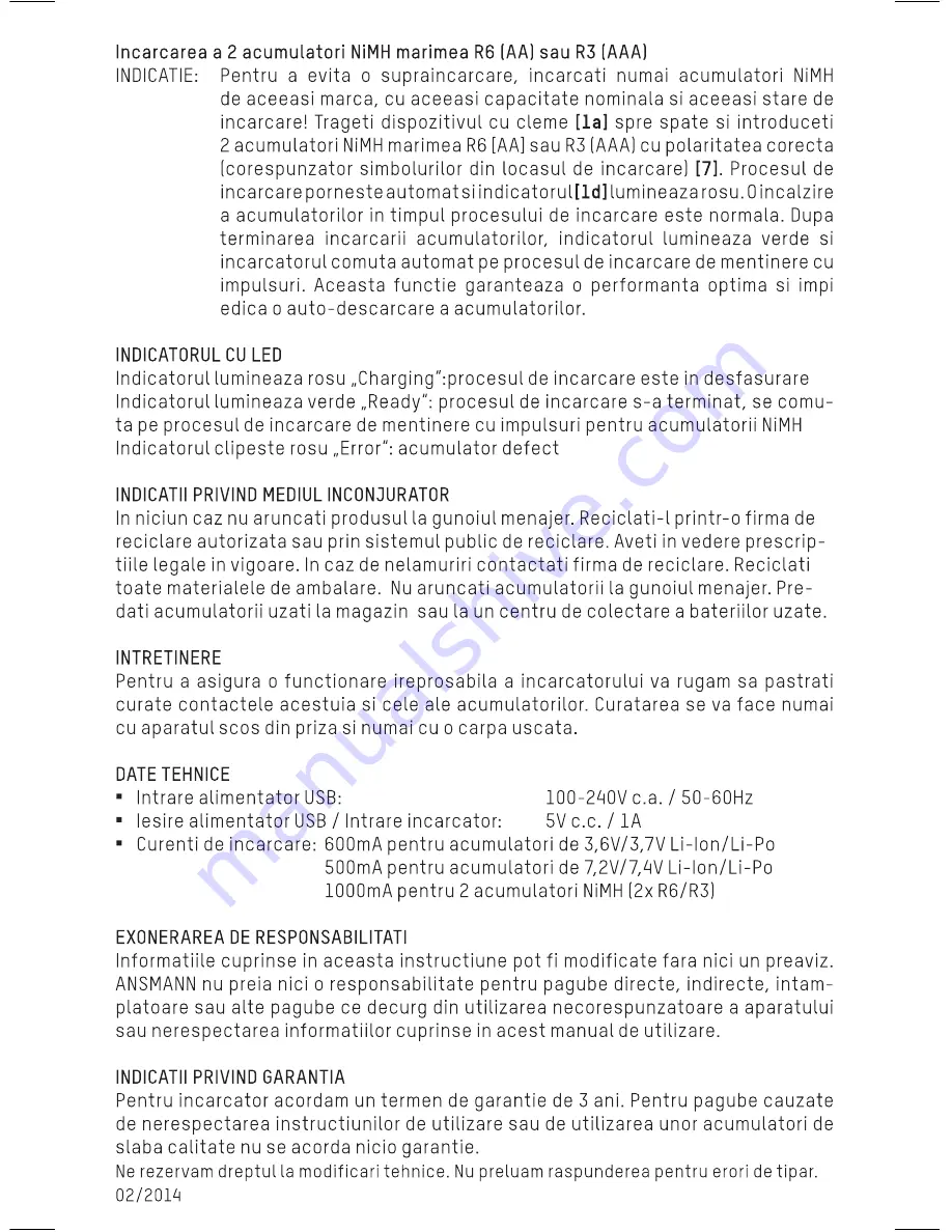 ANSMANN PHOTOCAM VARIO Operating Instructions Manual Download Page 40