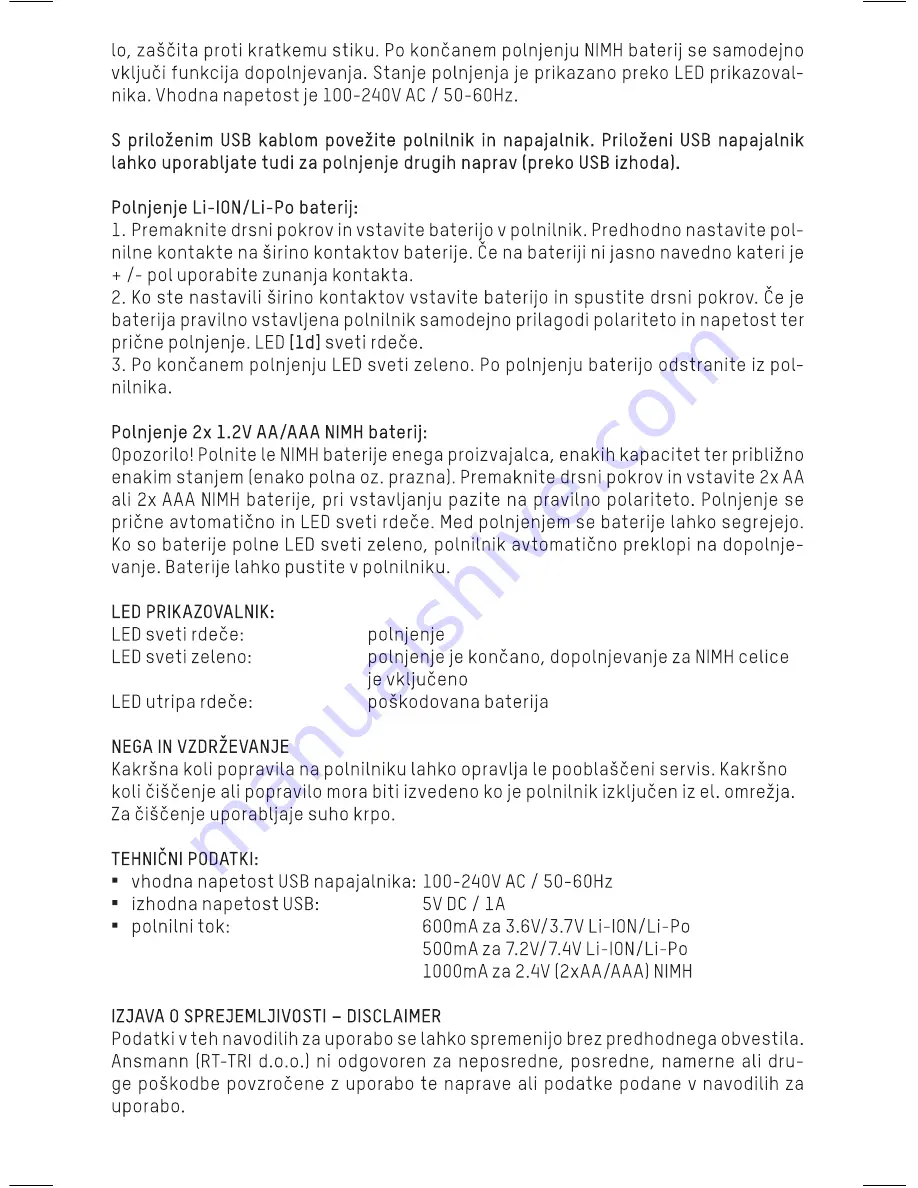 ANSMANN PHOTOCAM VARIO Operating Instructions Manual Download Page 51