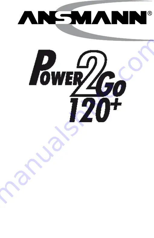 ANSMANN Power2GO 120+ Operating Instructions Manual Download Page 1