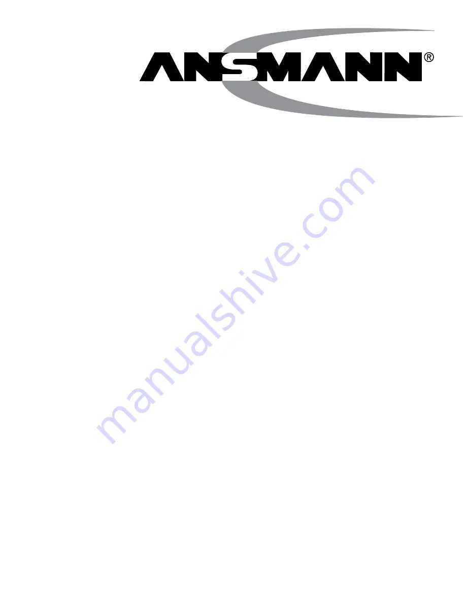 ANSMANN POWERLINE 5 LCD Operating Instructions Manual Download Page 42