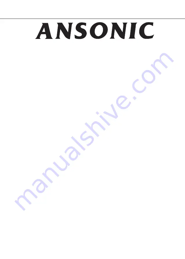 Ansonic VF 950V Instructions For Use Manual Download Page 1