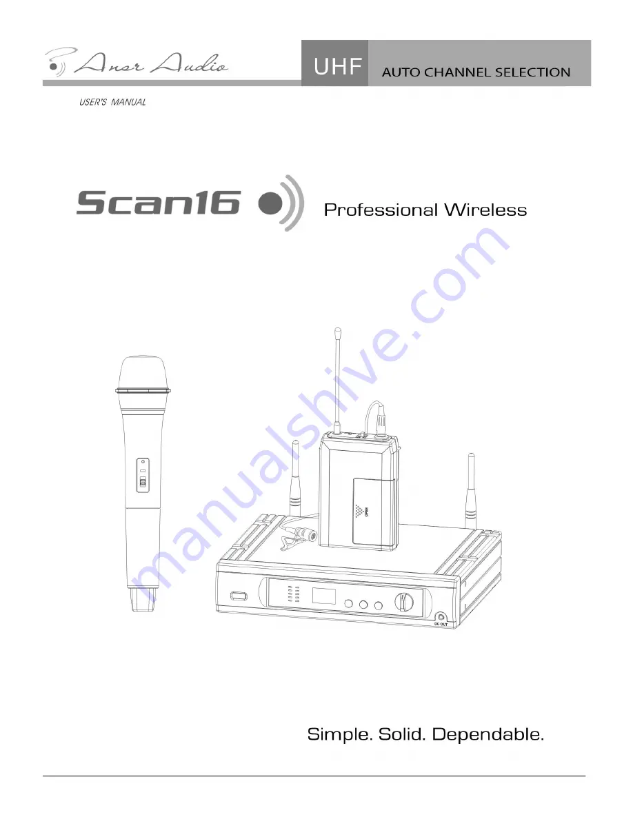 Ansr Audio Scan16 User Manual Download Page 1