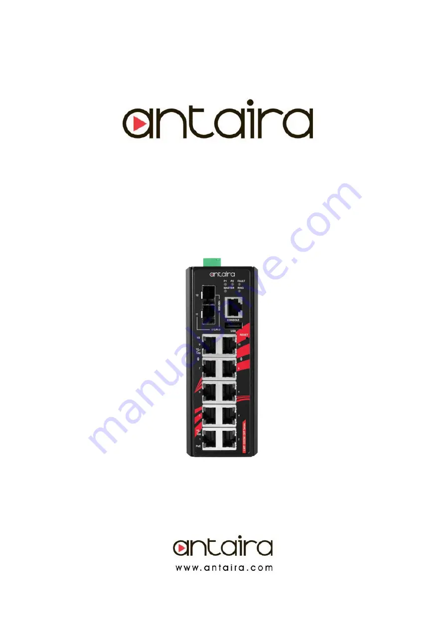 ANTAIRA LMP-1202M-SFP Скачать руководство пользователя страница 1