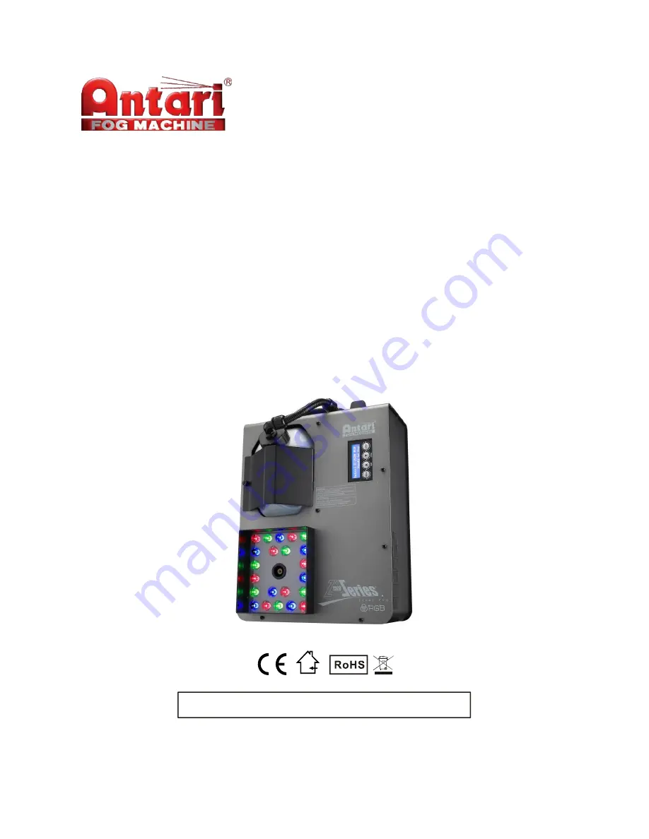 Antari Z-1520 RGB User Manual Download Page 1