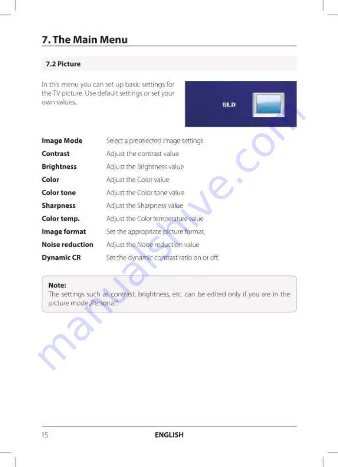 ANTARION TV1611 User Manual Download Page 16