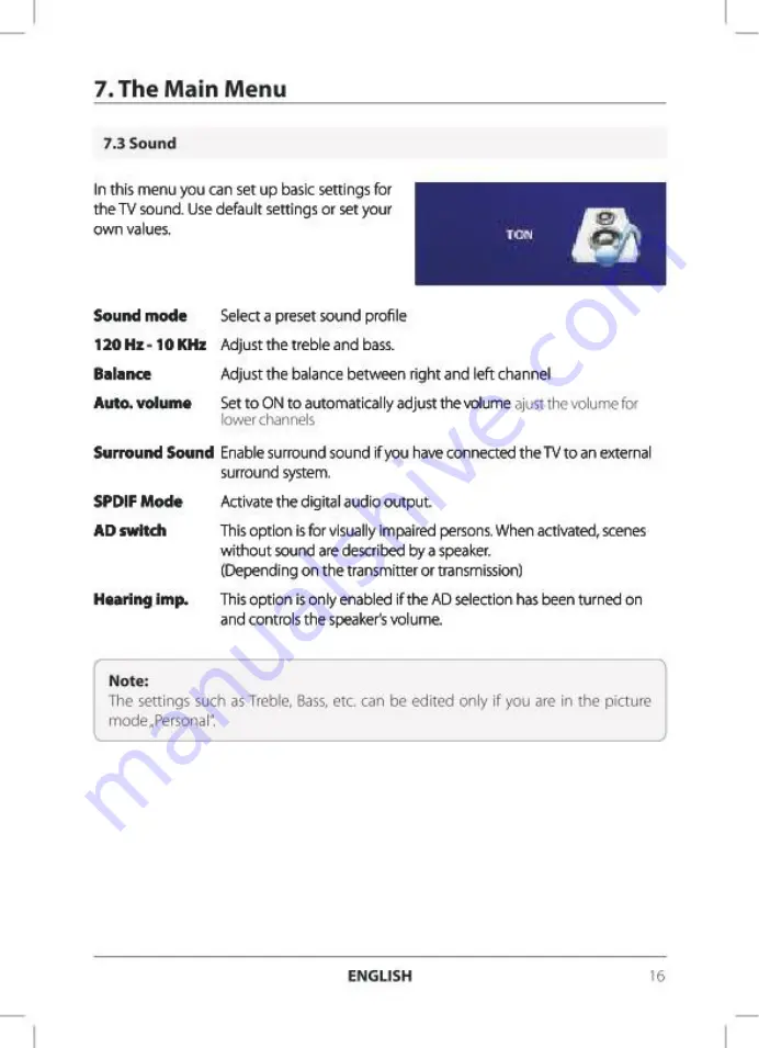 ANTARION TV1611 User Manual Download Page 17